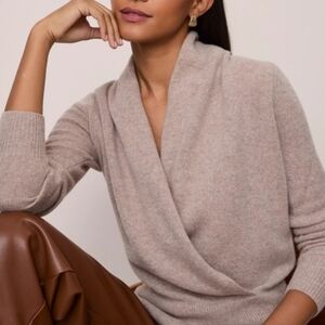 Chic Beige Cowl Neck Sweater